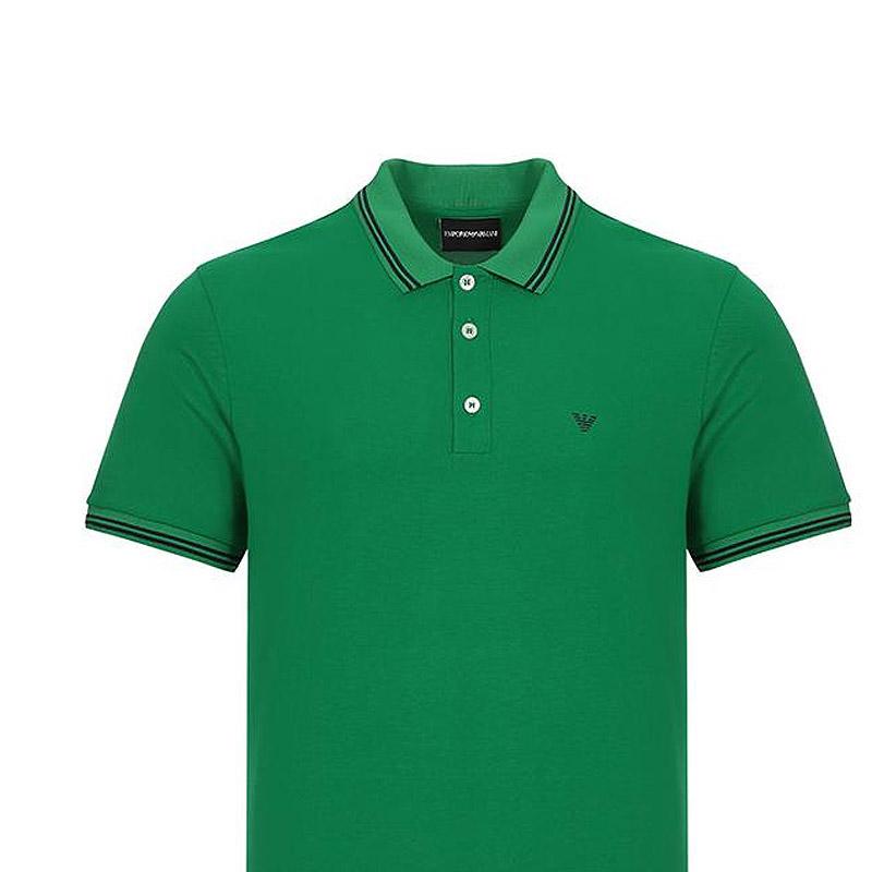 Emporio Armani Solid Slim Fit Polo Shirt Men tops Green 8N1F2B-1JPTZ-0581