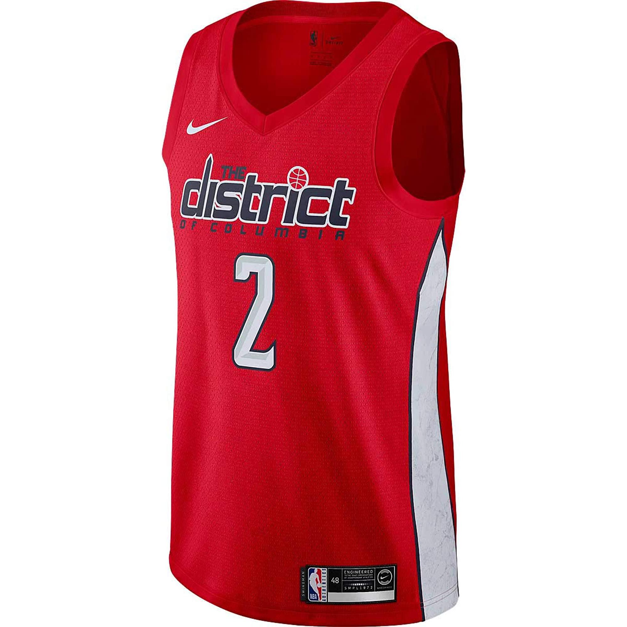 

Nike Мужская футболка Washington Wizards John Wall #2 красная BQ1179-657 S
