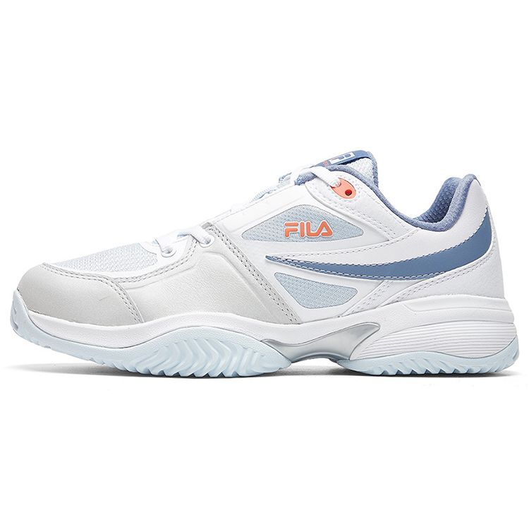 FILA Fabric Comfortable Low-Top Lifestyle Shoes Women sneakers White Blue A12W935507FWB