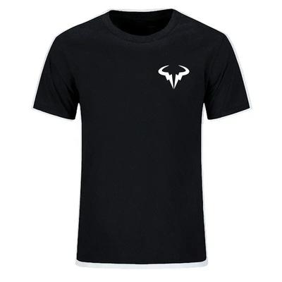Das neue beliebte Rafael B Nadal Tennisspieler Bedrucktes T-Shirt Herren Kurzarm Baumwoll-T-Shirt Hochwertiges Herren Rundhals-Oberteil