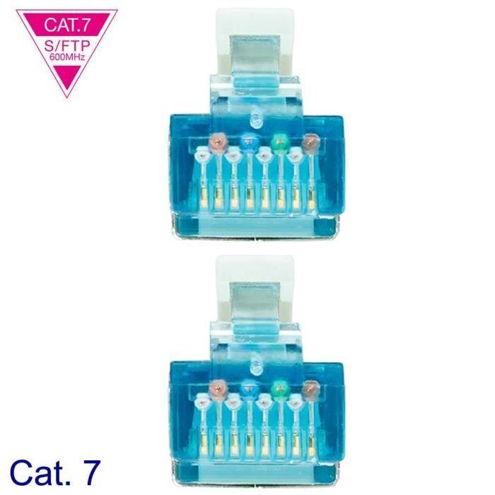 Câble Ethernet - NANOCABLE - 10.20.1710 - 10m - Cat.7 - 600Mhz - LSZH SFTP PIMF