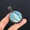 Tree Of Life Labradorite Pendant, Handmade Gemstone 999 Copper Wire Wrapped Pendant Antique Jewelry, For Gift Silver Jewelry