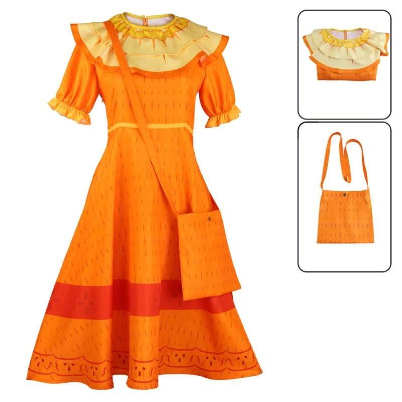 

Elegant Magical Room Isabella Princess Dress Cosplay Costume For Kids Pepa Madrigal,XS