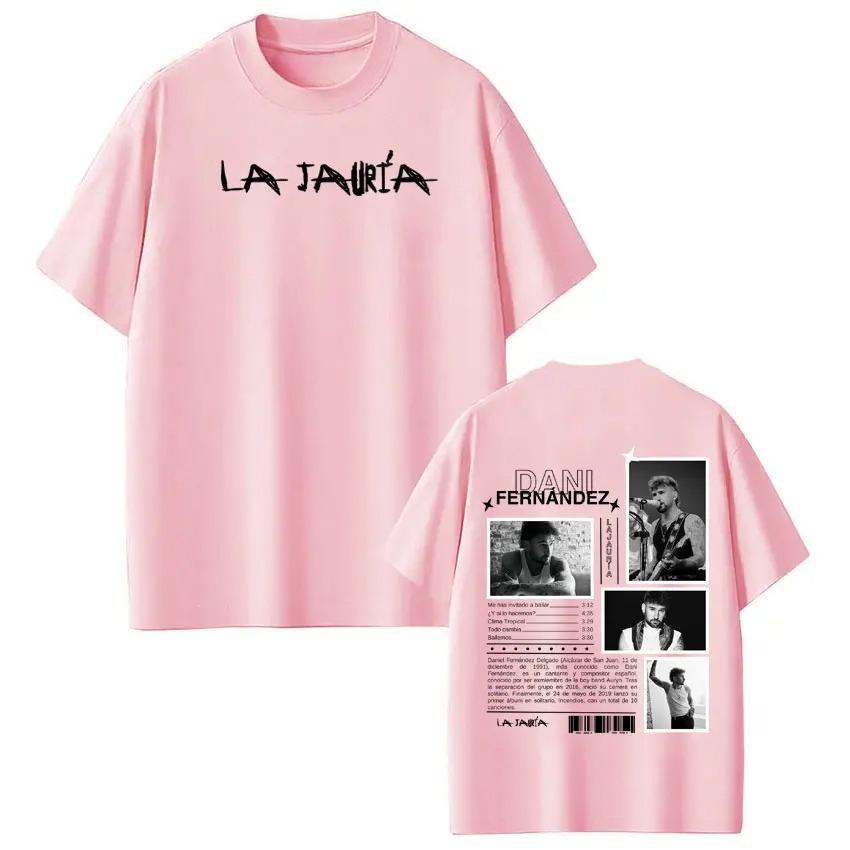 Shortsleeved Loose Casual Cotton Tshirts Rapper Dani Fernandez Album Tour Print Tshirt Unisex Women Hiphop Tshirts Streetwear
