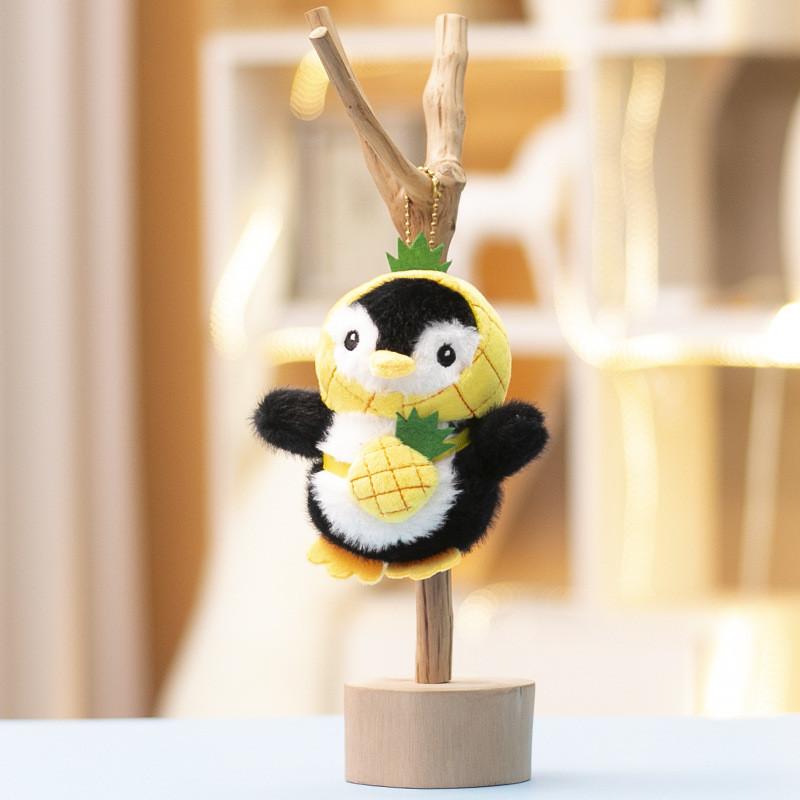 Cute Animal Stuffed Penguin Keychain With Pp Cotton Filling For Bags And Decor