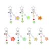 Cute Floral Acrylic Pendant Charm Keychain For Bags Accessories Lightweight Beaded Phone Charm Fashion Decoration