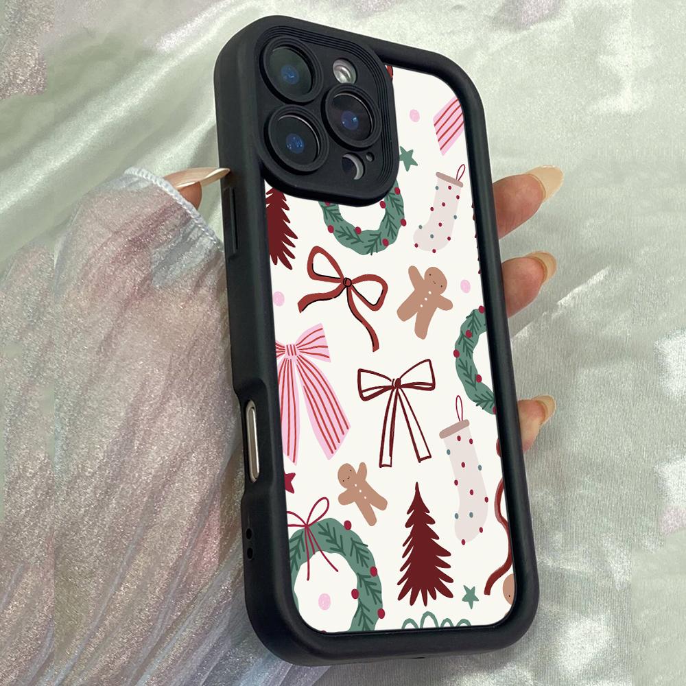 JT230 Elegant Christmas for iPhone 17 16 15 14 13 Pro Max Samsung S26 S25 Ultra A17 A16 A07 A56 A36 A26 A15 Xiaomi 15T Redmi 15c 14C Note 13 Soft Case