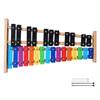 Glockenspiel Xylophone, 27 Notes, Professional Xylophone Percussion Instrument, with Colorful Metal Keys, Includes 4 Mallets, Carrying Bag, Beginner