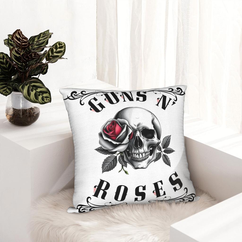 Rock Music Band G-Guns N Roses Pillowcase Soft Fabric Cushion Cover Decor Throw Pillow Case Cover Home Square 18''