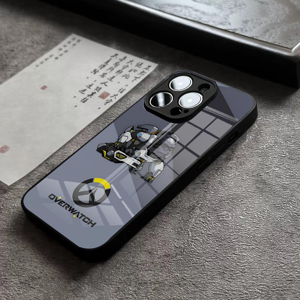 O-Over-watchS Phone Case For iPhone 18 17 16 Pro Max 15 Plus 14 Pro 12 11 13 Mini X XR XS Max SE Glass Cover