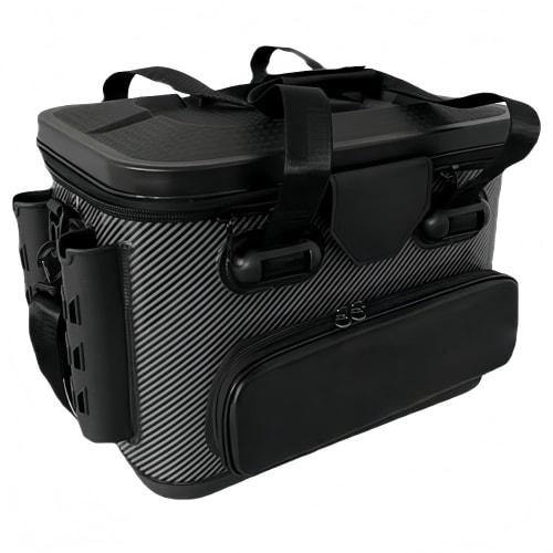 Sit-on Tackle Box with Rod Holder, Tackle Bag, Fishing Bucket, 45cm, with Pliers Holder, EVA Material, Multifunctional Fishing Tackle Case, Disaster P