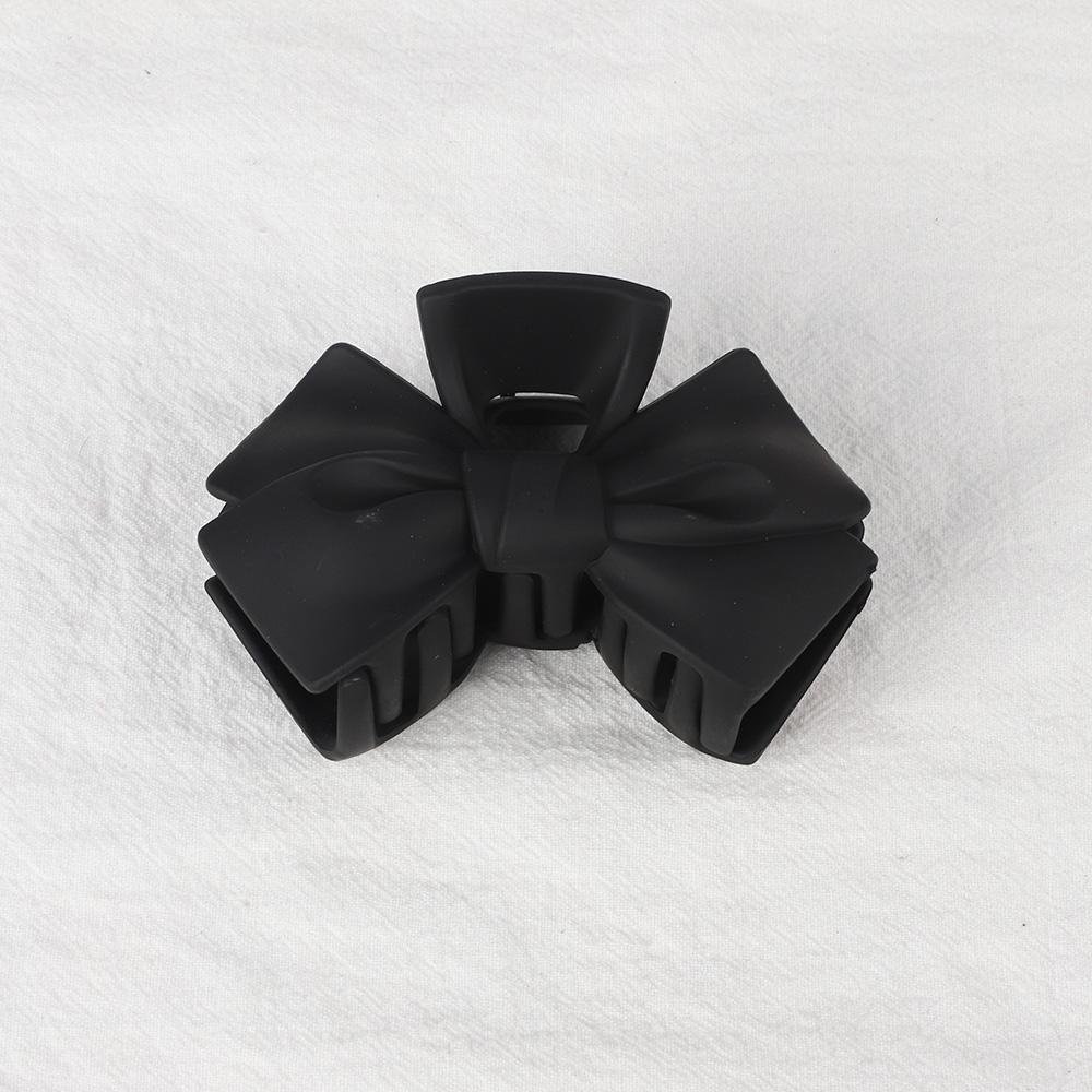 New Candy Bowknot Hair Claw Clips Women Girls Matt Plastic Big Bow Ponytail Holder Hair Clamps Crab Barrettes Hair Accessories