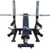 Multi-functional Bench Press Rack: Commercial Gym Strength & Fitness Equipment with Weight Plates