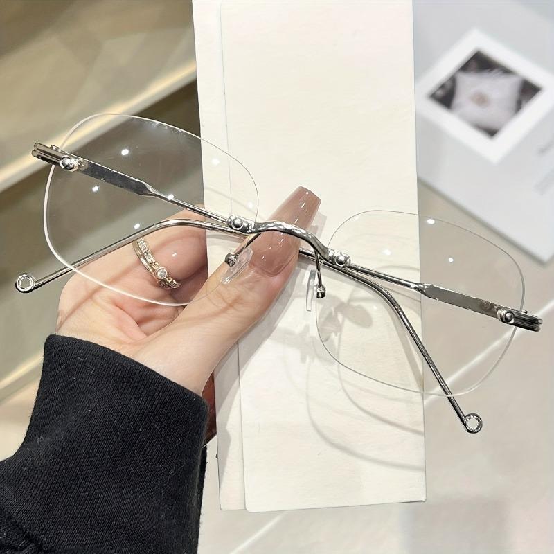 

Blue Light Blocking Glasses For Women Men Eyewear No Degree Clear Lens Eye Protection Eyeglasses серебряный