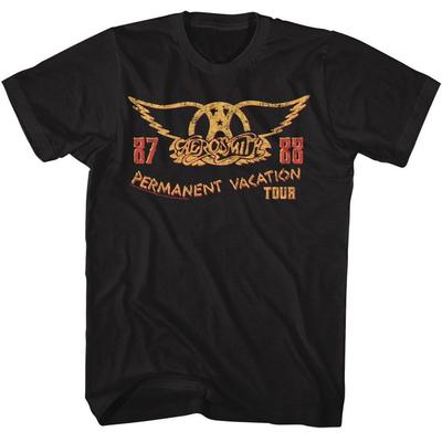 Aerosmith Permanent Vacation Tour Musik T-Shirt Tops Tees Herren Damen Unisex