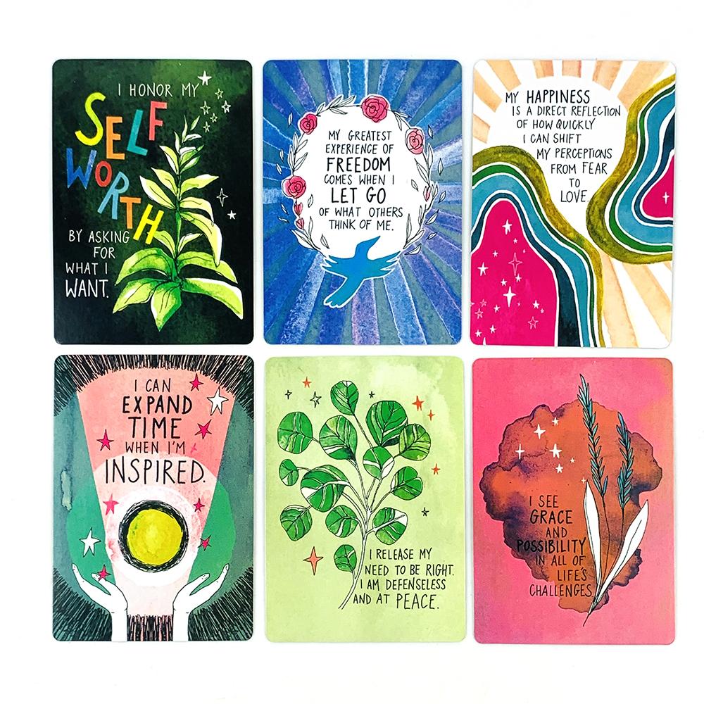 A 52pcs Oracle Cards Mental Healing Board Game For Beginners And Collectors,Family Gathering Divination Playing Card Game