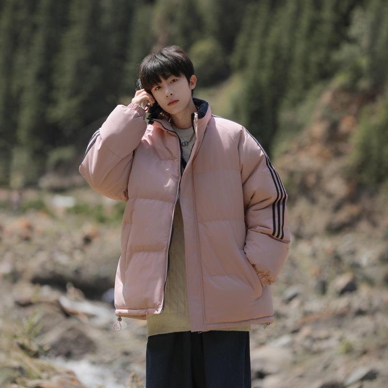Abbigliamento Invernale in Cotone Uomo e Donna Cappotto in Cotone Cappotto Marca Tidal Abbigliamento a Pane Giacca in Cotone a Collo Rialzato Larga Uomo