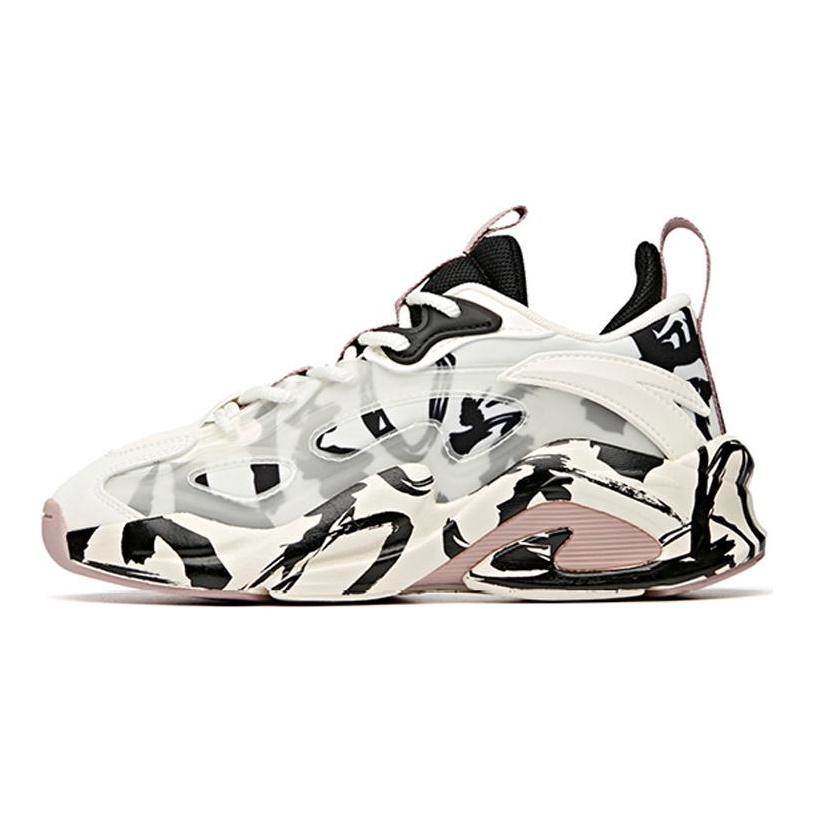 Anta Bastard Weifeng, Life Collection Low top Chunky Sneakers Women's Black White 122048081-4