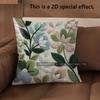 2D Floral Embroidered Pattern Decorative Pillow Covers Pattern Cushion Cover Suitable For Sofa Bedroom Car Pillow Cover