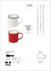 Craft Recipe Retro Moda Mug NV 300ml Microwave and Dishwasher Safe Tumbler Mug Stylish Pair Cute Scandinavian Simple Made in Japan Large White Plastic