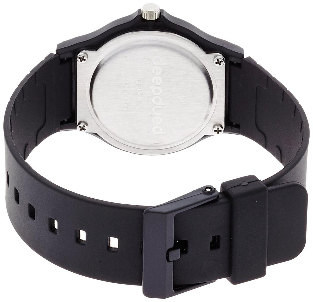 Fieldwork Harvey Watch DT108-3, Black Urethane Strap, Casual Round Dial, Compact 32mm Case, Lightweight, Women's