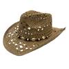 Elegant Wide Brims Woven Straw Hat with Seashells Decoration for Women Men Outdoor Fun Activity Breathable Headwear