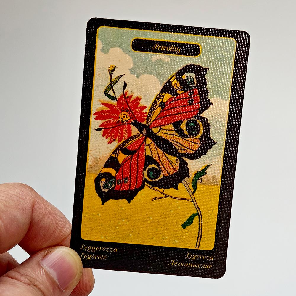 Gypsy Oracle Deck English and Spanish Edition 9*6cm 52 Pcs Oracle Cards Printed On 350GSM Double-embossed Cardstock