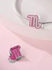 Charm Bead Components Plata Pink symbol Bead Components Charm Bead Component Copper Metal Plated Compatible With Charm Bead Components Copper Metal