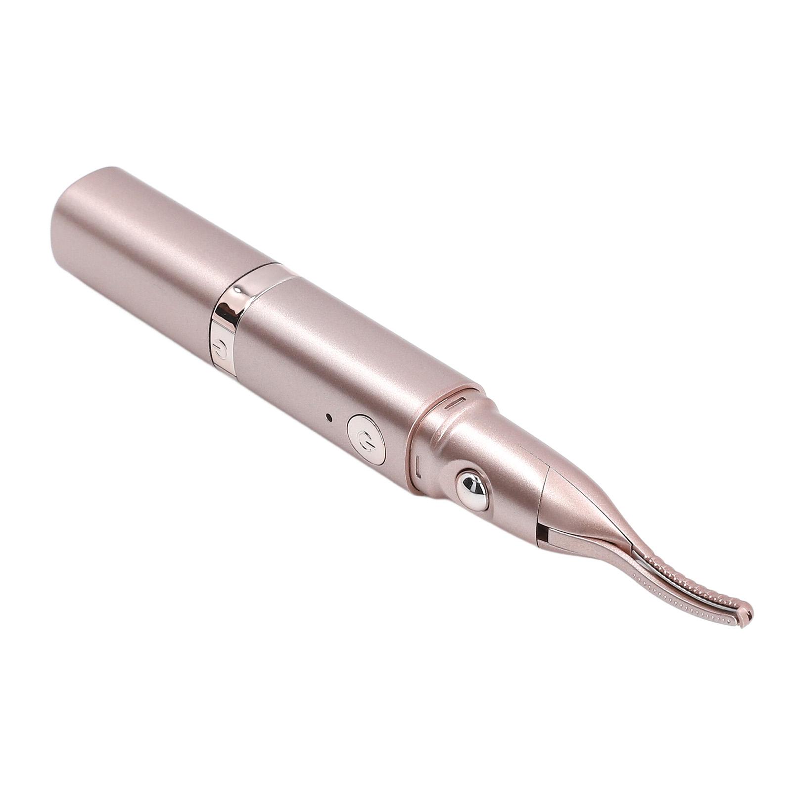Electric Heated Eyelash Curler Handheld 2 in 1   Lasting Styling Eyebrow Trimmer Eyelash Makeup Tools for Travel Home