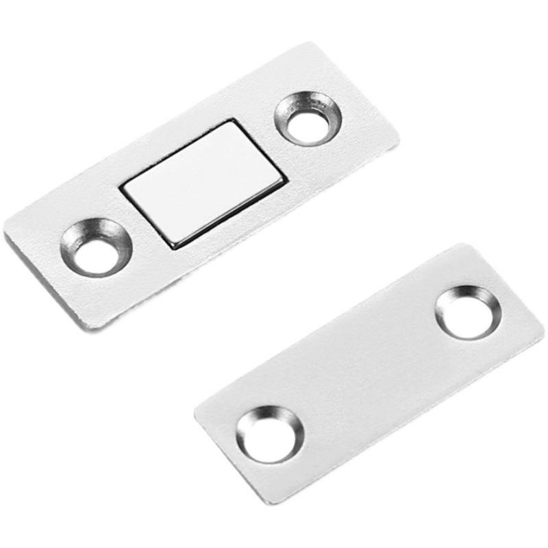 2 Pairs Magnetic Cabinet Catche Ultra Thin Door Strong Magnets Stopper Invisible Adhesive Drawer Magnet Lock For Kitchen Closet