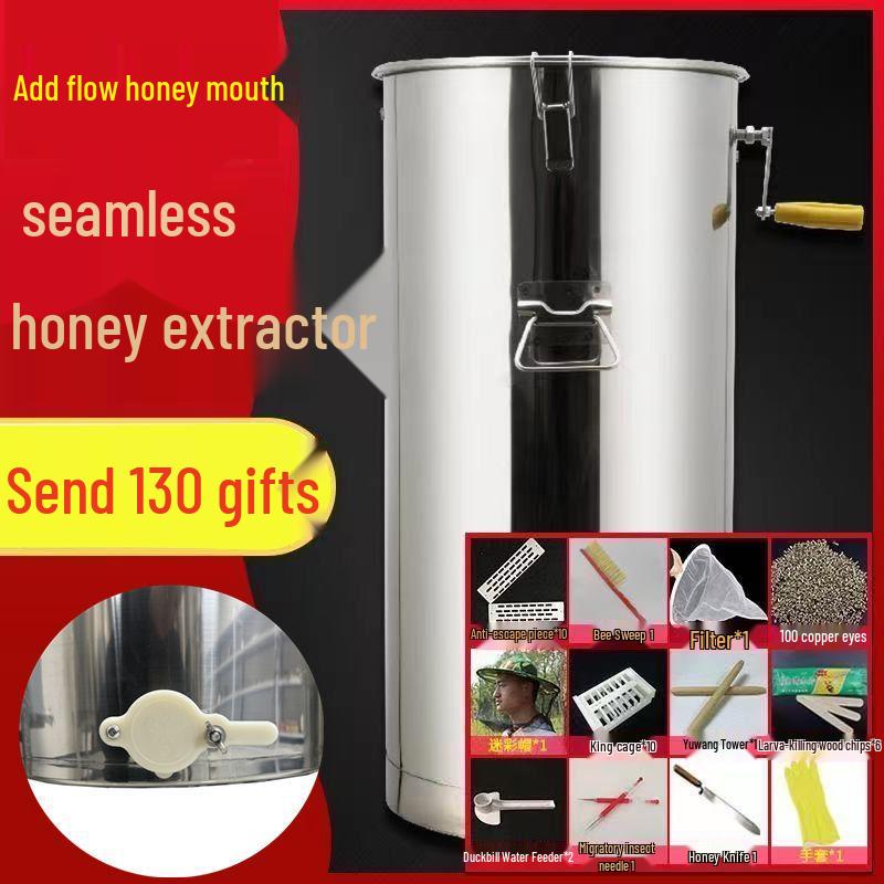 Thickened Stainless Steel Honey Extractor & Spinner Set for Beekeeping