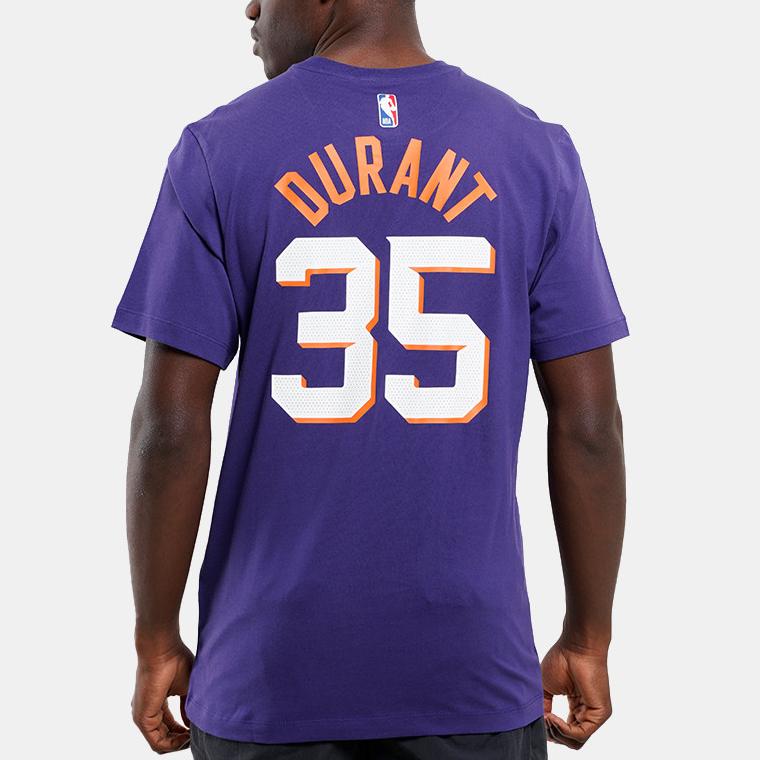 Nike Kevin Durant Phoenix Suns Letter Print Crew Neck Short Sleeve T-Shirt Men Tops Purple FD9807-573