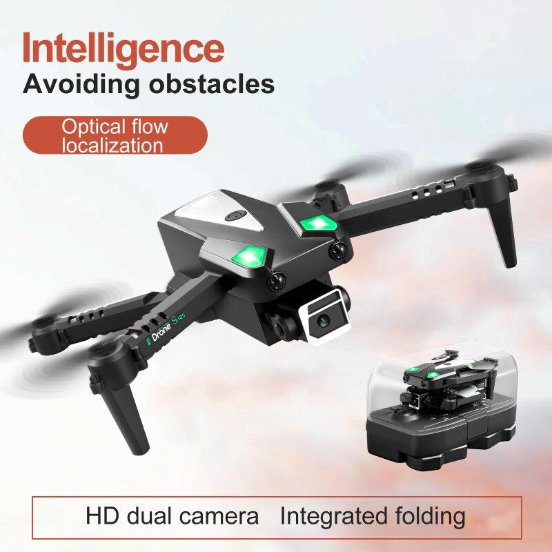 S125 Mini Folding Radio-controlled Aircraft Obstacle Avoidance Optical Flow Fixed HD Dual Camera Children Remote Control UAV