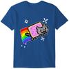 T-shirt Casual Larghe da Donna Taglie Forti Manica Corta Tendenza Moda Streetwear Abbigliamento Stampa Grafica Nyan Cat Estate Marca di Lusso