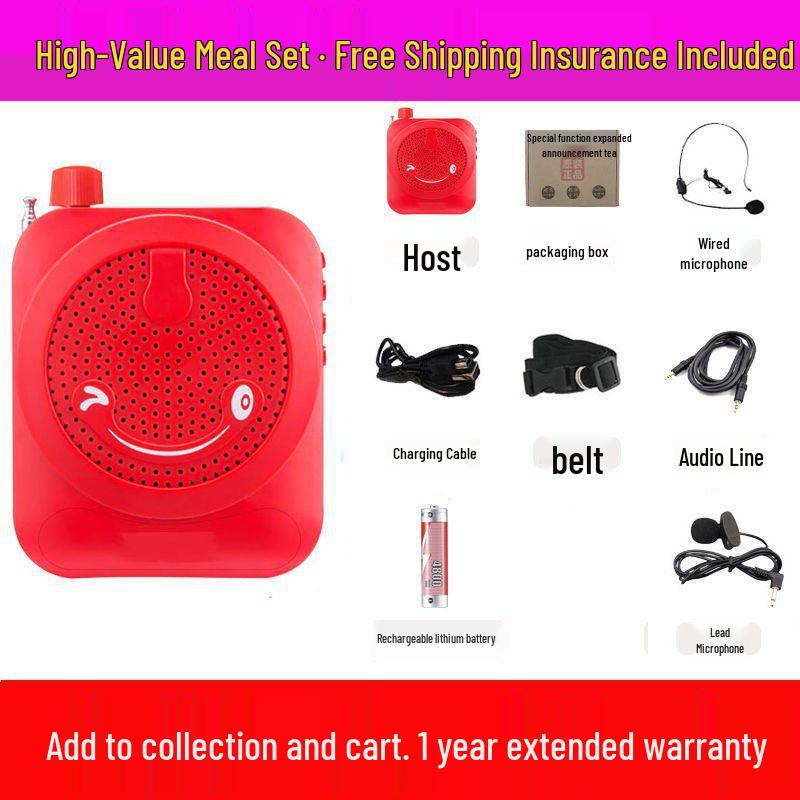 Mini Wireless Little Bee Megaphone: Portable High-Power Speaker for Teachers & Tour Guides