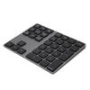 Black 34 Keys Mini Numpad Wireless Bluetooth Numeric Keypad For Apple PC