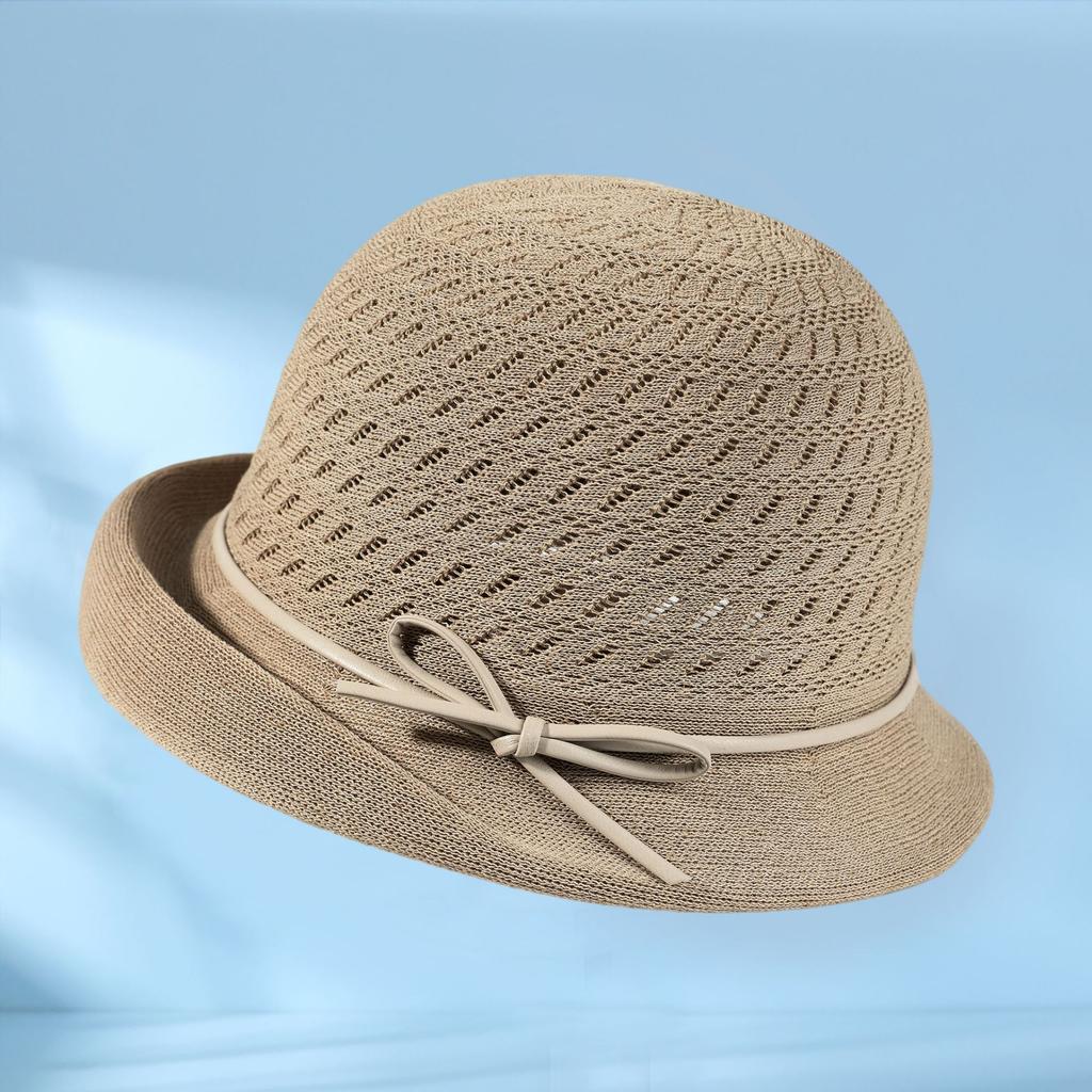 Summer breathable woven sun hat new fashion upturned brim foreign style mother hat summer sunscreen hat women