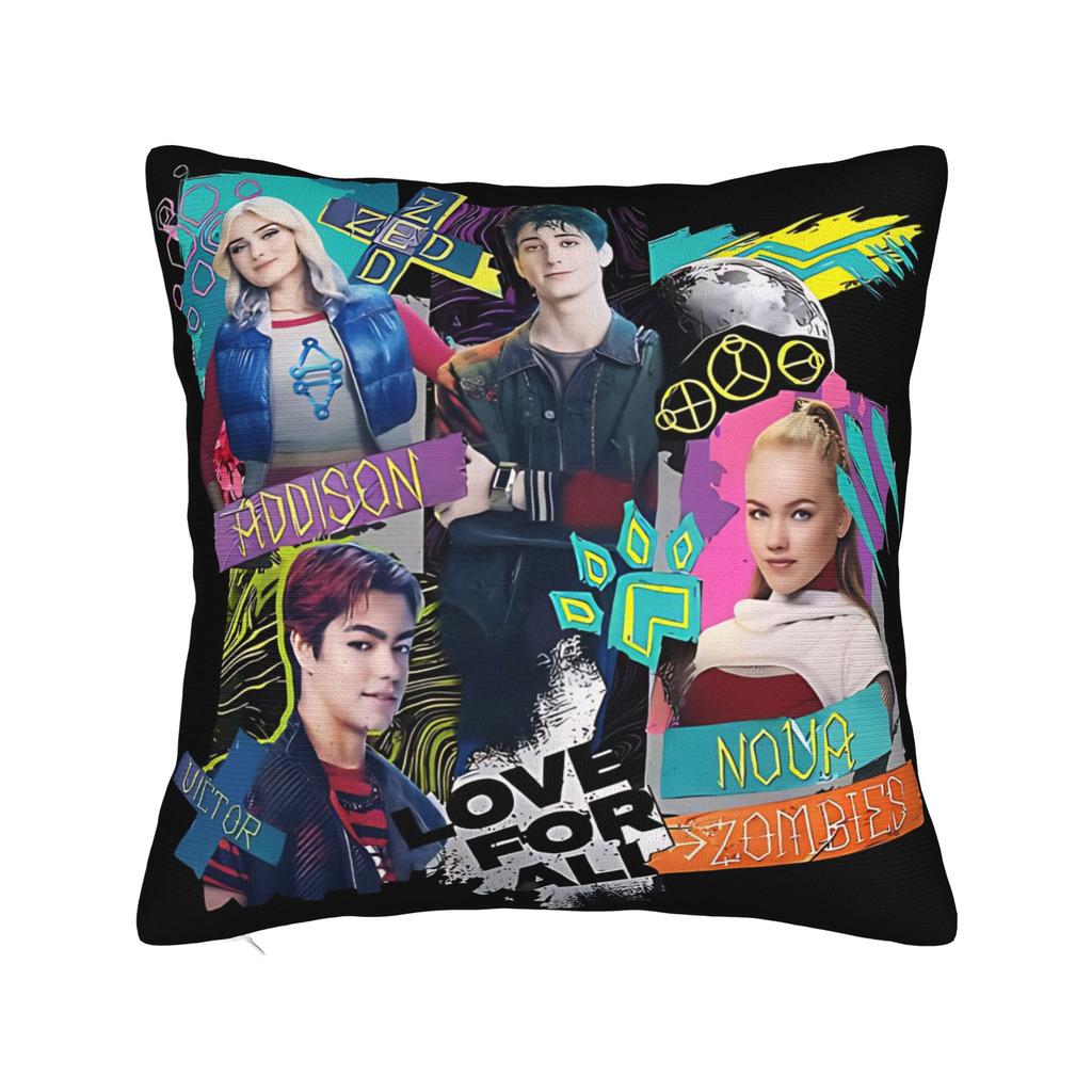 Zombies 4 Vintage Malachi Barton Square Pillow Covers Polyester Bed Car Cushion Case Creative Decorative Pillowcase 40*40