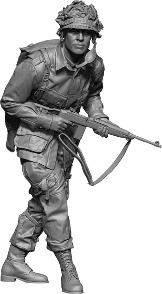 H3 Model WW2 US Airborne Division Combat Ready Resin Kit HS24083 1/24 (People)