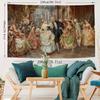 Großer Barock-Ballsaal-Wandteppich Bringt historische Eleganz und Luxus in Ihren Wohnraum