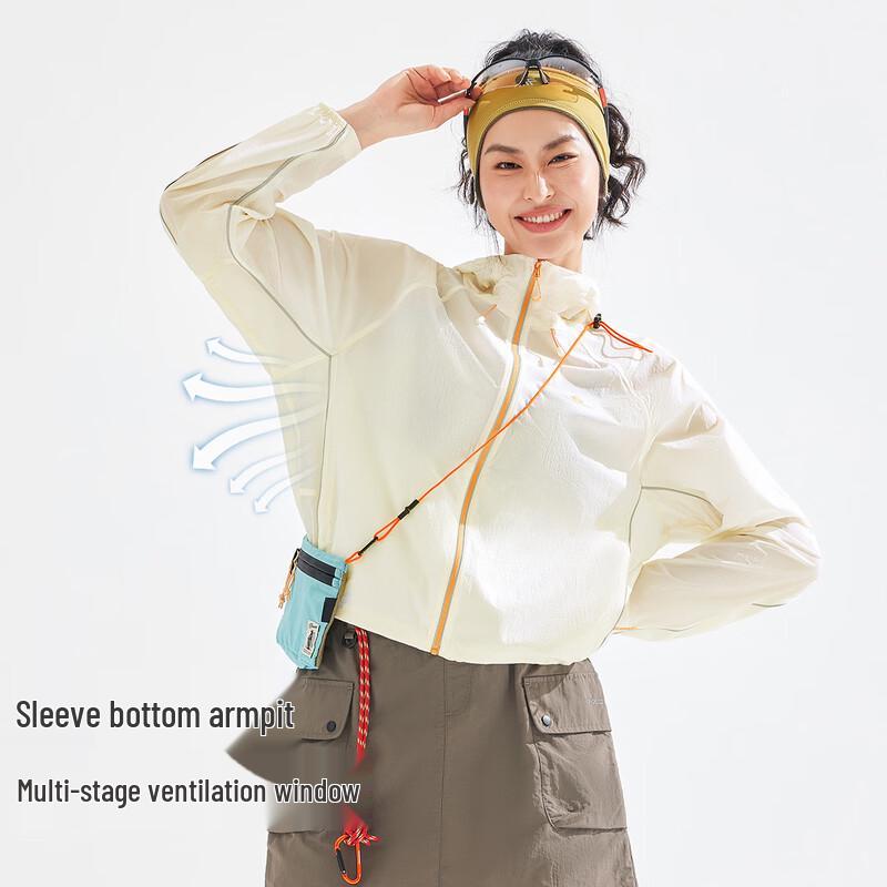 Touluzhe Women's Lightweight UV Protection Hooded Jacket