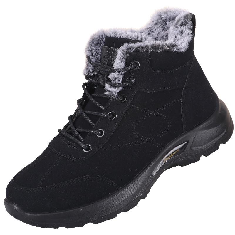 Winter new snow boots men's velvet thickened men's shoes versatile men's tide winter elderly men's cotton shoes