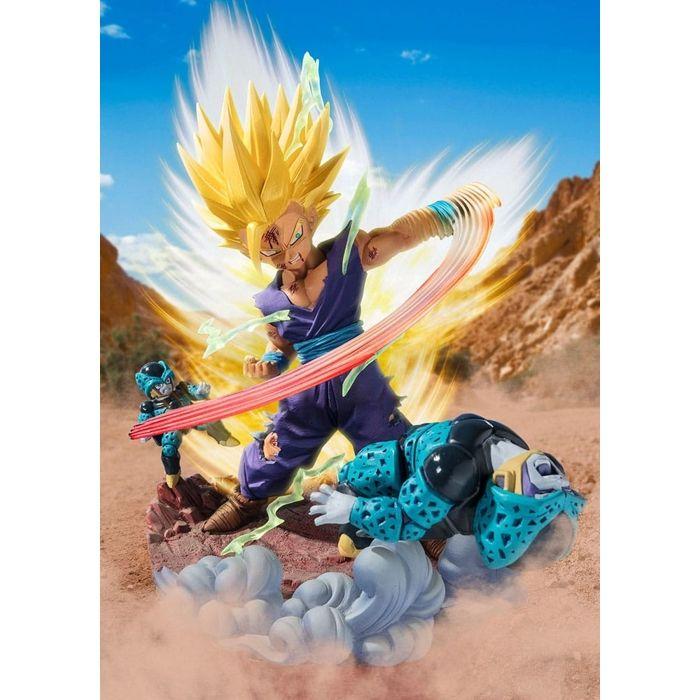 Figurine - bandai - super saiyan 2 son gohan - pvc haute qualité - 20cm - dragon ball z