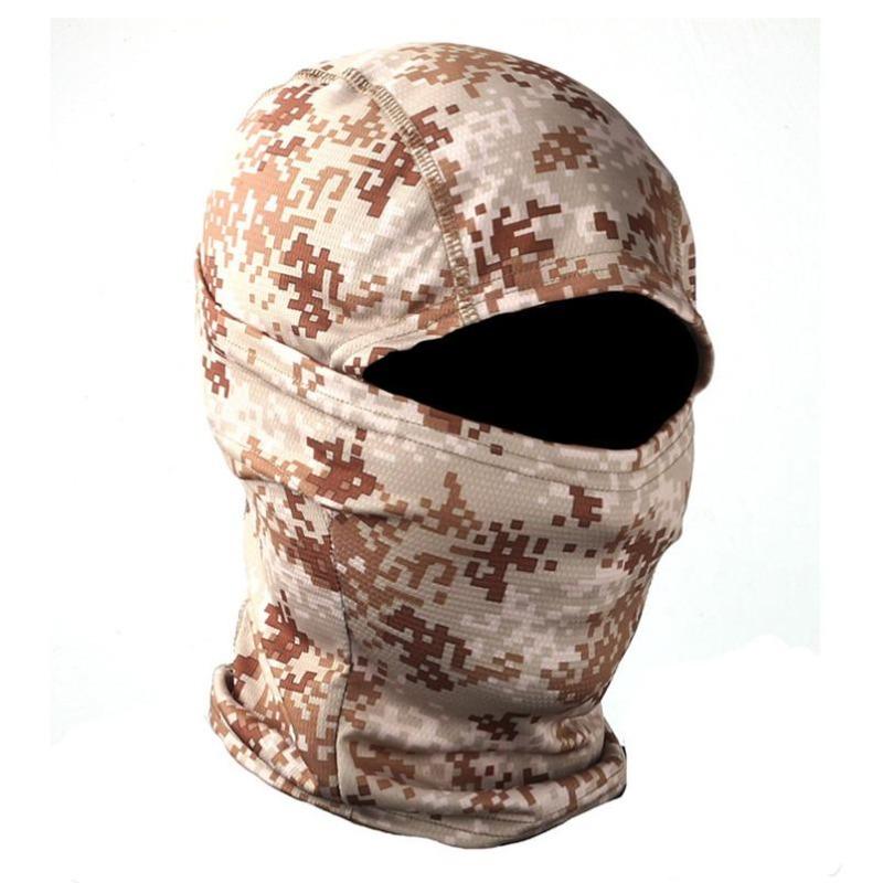 Outdoor Camouflage Camo Balaclava Army Tactical Military Ski Full Face Mask Motorcycle Bicycle Caps Full Face Mask 27 COLORS