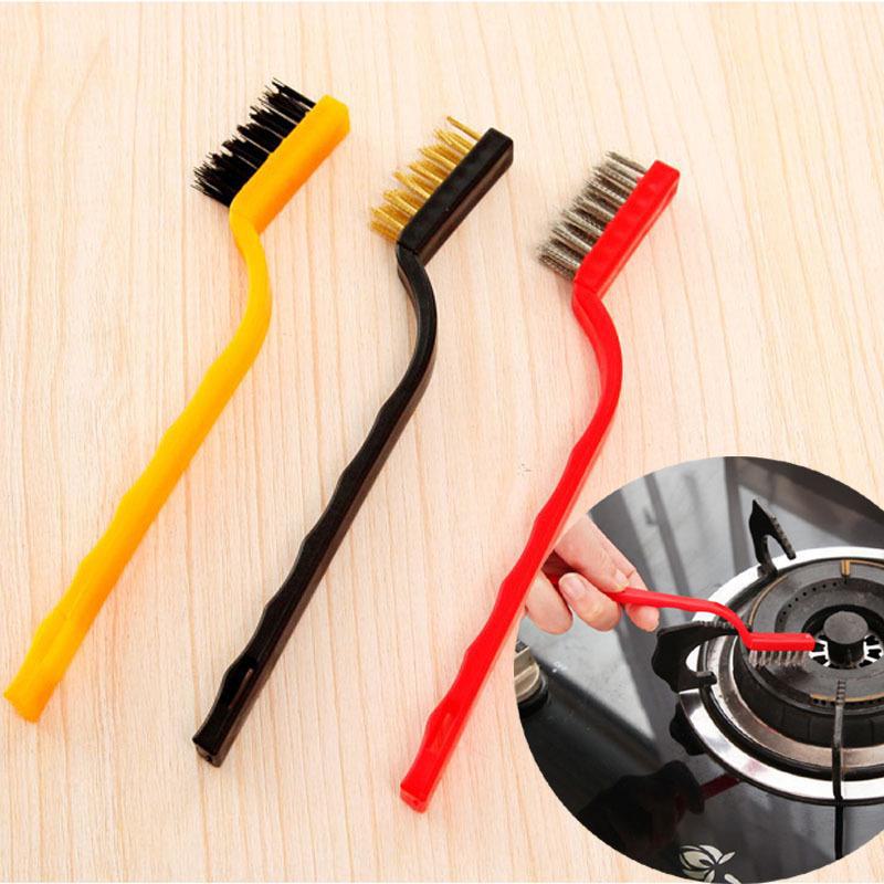 Set of 3 Japanese Kitchen Stove & Range Hood Cleaning Brushes