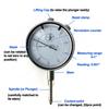 TR TOOLROCK Professional 0-1.0" Dial Indicator with Magnetic Base Holder & Point Precision Inspection Set Tester Gage Gauge Fine Adjustable Long Arm