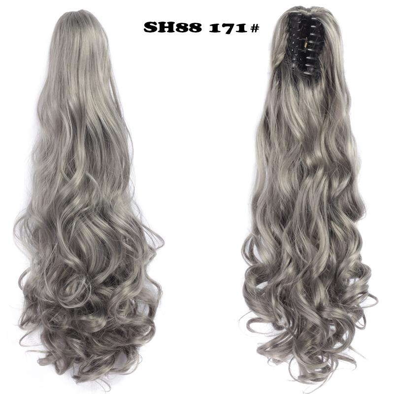 

XINRAN 22-дюймовий кіготь затискач на нарощеному волоссі для кінського хвоста Синтетичний кінський хвіст для волосся для жінок 22 inch