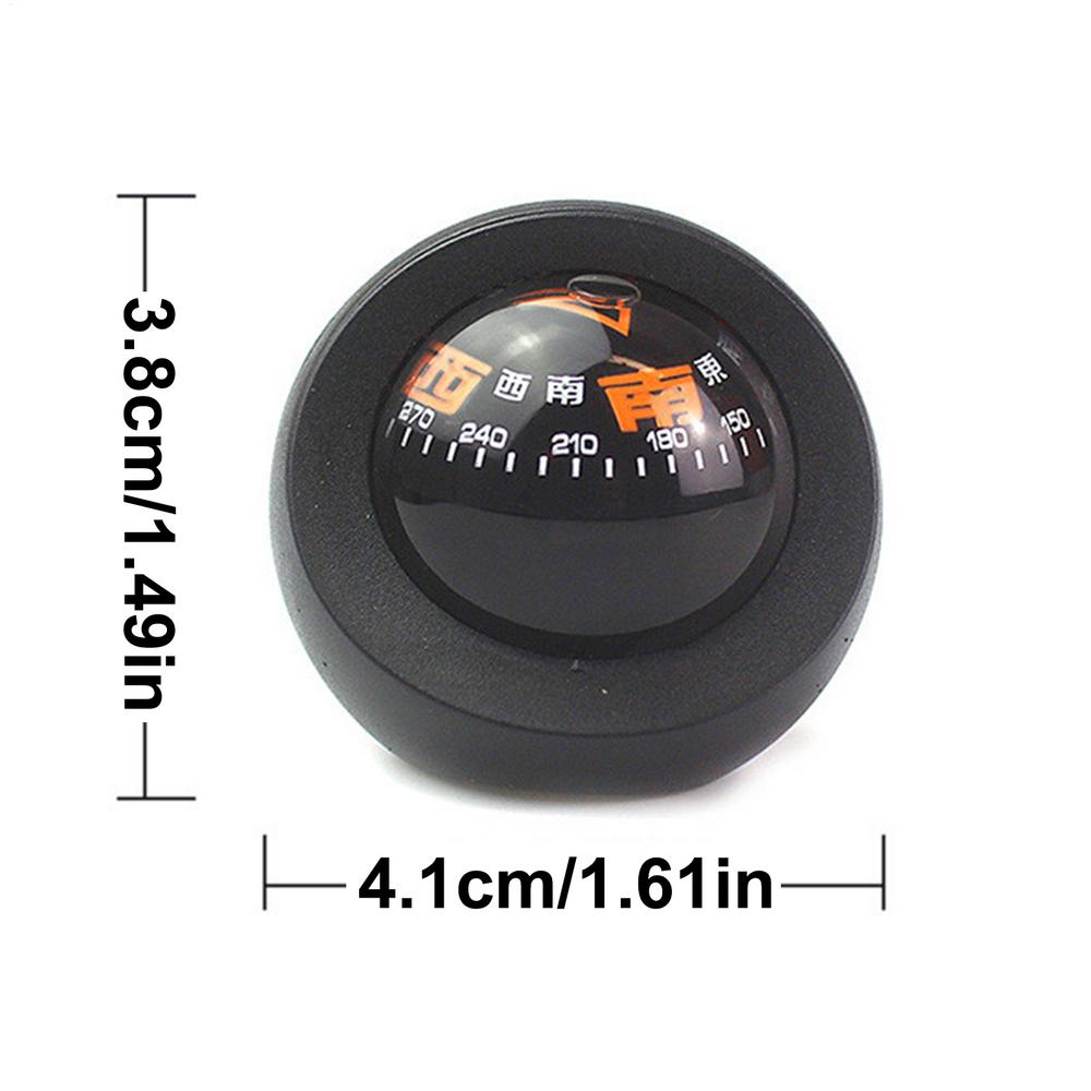 

Ball Compass For Car Dashboard Navigation Direction Pointing Guide Ball With Double Dials Luminous Design Dash Mount Compass