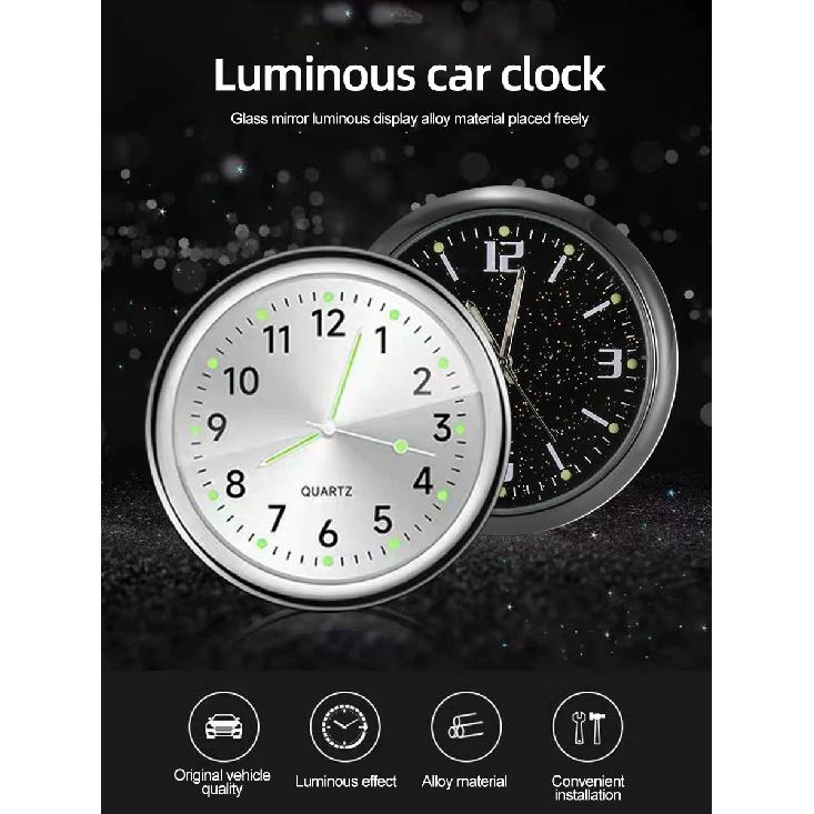 Luminous Auto Gauge Clock Mini Car Air Vent Waterproof Quartz Clock Air Outlet Watch Clock For Styling Car Accessories