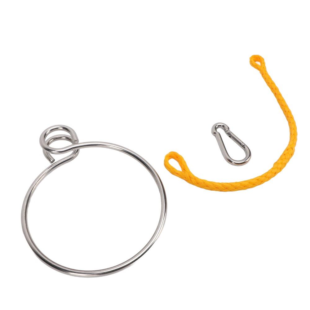 6mm Diameter Stainless Steel Retrieval Ring Marine Assist Retrieval Ring  Water Sports